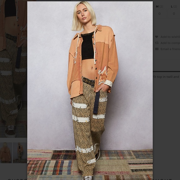 POL “ Lillianna 2  ” POL Hoodie Jacket in Thermal and Twill Mixed Fabric 96A - Picture 5 of 5